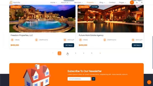 Property Listings Website React.js Tailwind CSS смотреть онлайн