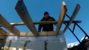 Первая оттепель, кроем крышу мастерской