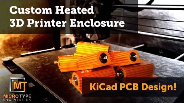 Custom heated 3D printer enclosure part 1/x - KiCad PCB Design смотреть онлайн