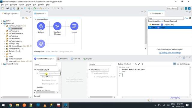 Mulesoft 4.2 - Anypoint Studio - How to convert JSON to XML in mule application using Dataweave смотреть онлайн