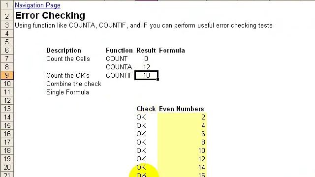Excel error check to determine if any of the other error checks have been triggered смотреть онлайн