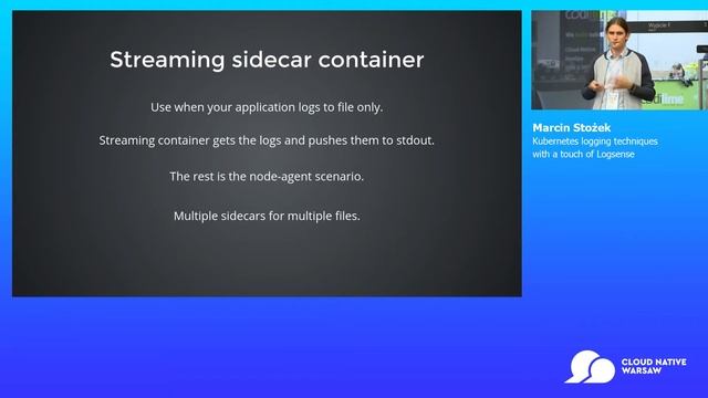 Cloud Track: Kubernetes logging techniques with a touch of Logsense - Marcin Stożek смотреть онлайн