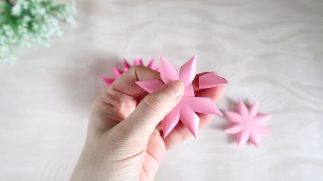 ?3D PAPER FLOWERS making! ? Origami Flower DIY смотреть онлайн