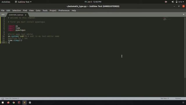 Automatic typing using python | python newbies смотреть онлайн