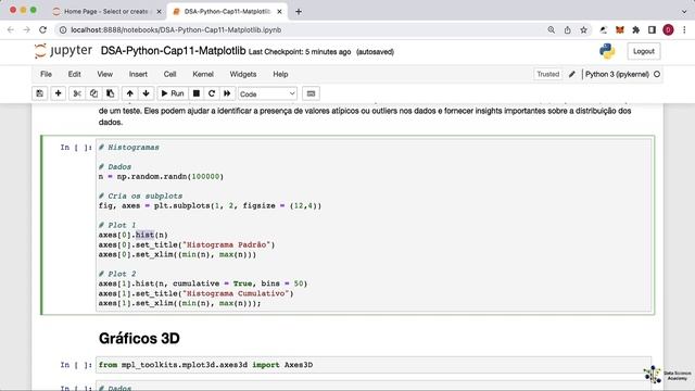 Histogramas com Matplotlib em Python смотреть онлайн