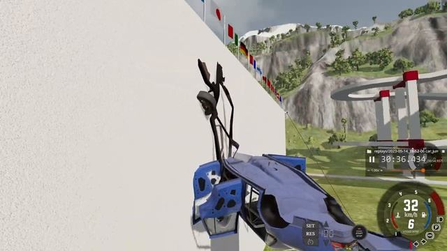 CAR JUMP AT HIGH SPEED |BEAMNG DRIVE смотреть онлайн