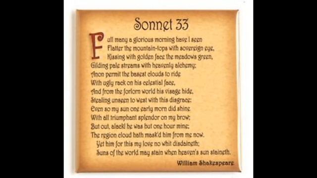Reading Sonnet №33 by William Shakespeare (Читаю сонет №33 Уильяма Шекспира). смотреть онлайн