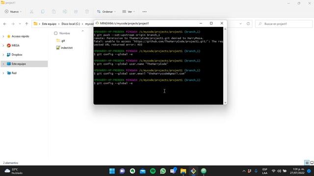 Solución (FIX): GIT: remote: Permission to XX denied to XX. fatal: unable to access 'https://xx/xx' смотреть онлайн