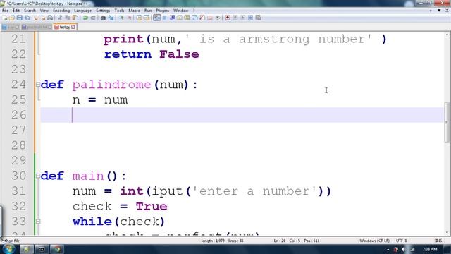 Determine whether a number is a perfect number, an armstrong number or a palindrome in Python. смотреть онлайн