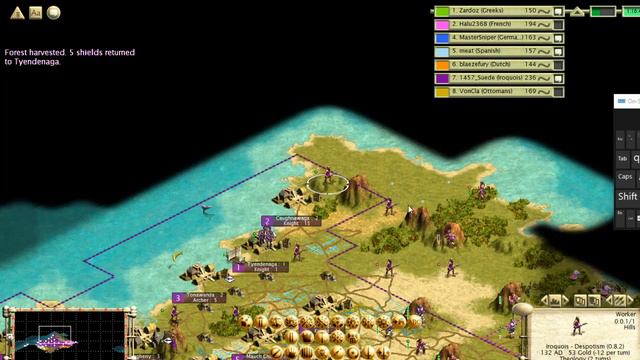 4v4 Civ 3 Multiplayer (QC): Suede gets a little bit tilted смотреть онлайн