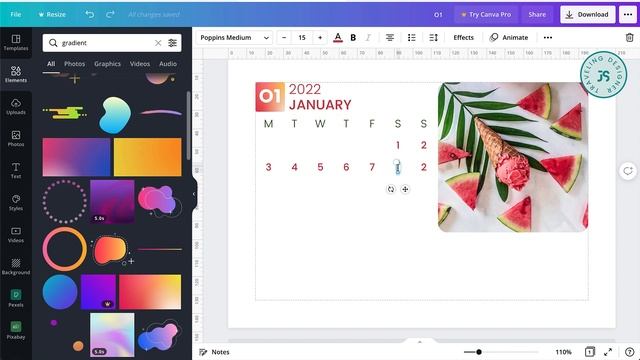CREATE YOUR OWN DESK CALENDAR IN CANVA смотреть онлайн