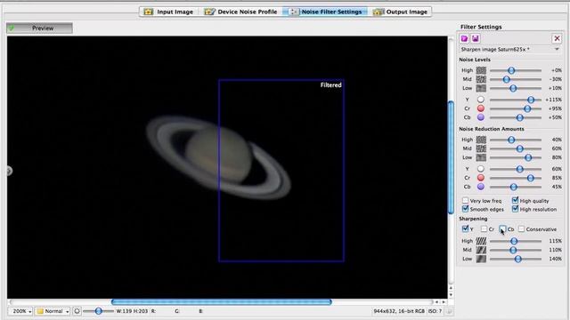 Using Neat Image Noise Reduction to sharpen Saturn. смотреть онлайн