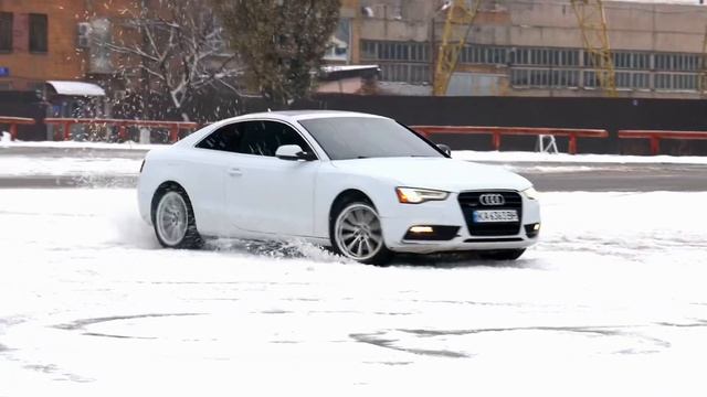 AUDI A5, QUATTRO + Снег.