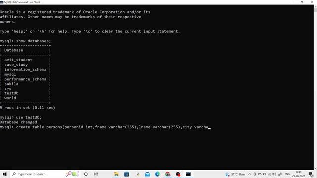 MYSQL CREATE TABLE AND DROP TABLE IN HINDI смотреть онлайн