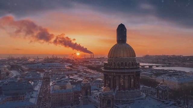 МИСТИЧЕСКАЯ МУЗЫКА ПЕТЕРБУРГА | Потрясающий Питер с высоты птичьего полета! смотреть онлайн