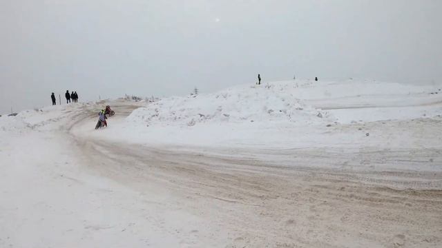 Соревнования по мотокроссу в д.Горки 21.02.21 смотреть онлайн