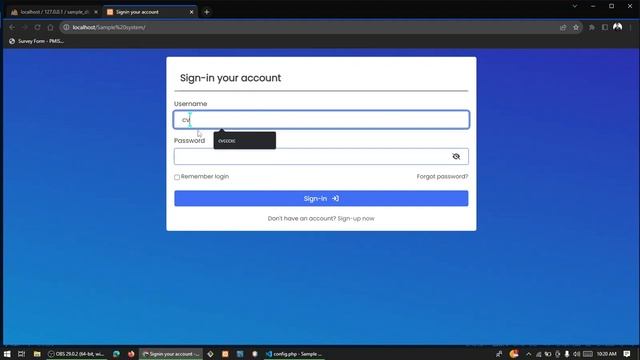 Login and Logout in PHP with SESSION and MySQL database for beginners смотреть онлайн