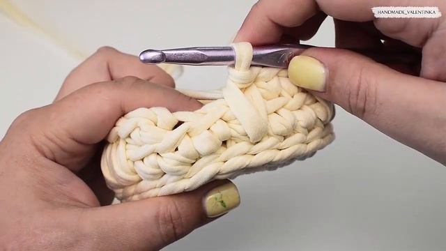 ПЛОТНЫЙ УЗОР КРЮЧКОМ ДЛЯ КОРЗИНЫ/ ВЯЗАНАЯ КОРЗИНА КРЮЧКОМ смотреть онлайн