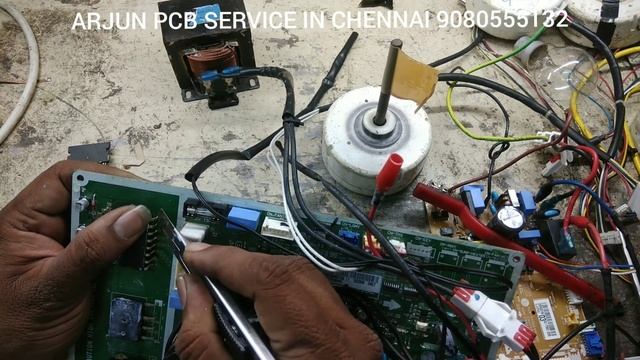 LG Inverter AC CH21 (2*1) outdoor board problem смотреть онлайн