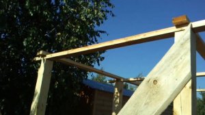 Строим дровник своими руками