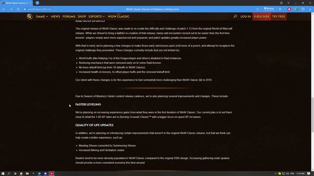 Fresh WoW Classic Servers Coming Soon--Season of Mastery смотреть онлайн