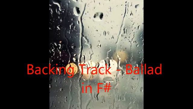 Backing Track Piano Ballad In F#