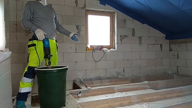 Эковата. Утепление межэтажного перекрытия. Отжигаю. смотреть онлайн