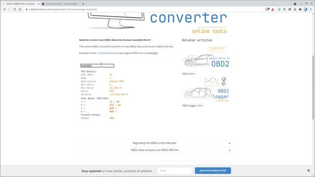 OBD2 and Python смотреть онлайн