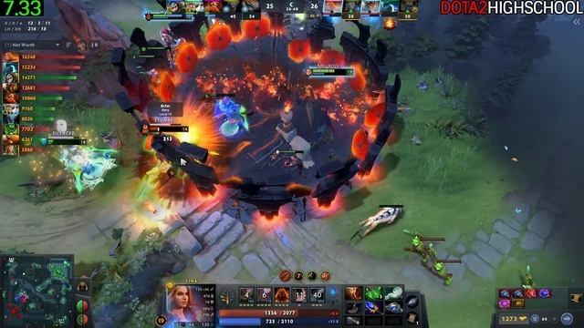 MIRACLE [Lina] Imba Full Magic Build Carry 1v9 Hard Game Dota 2 смотреть онлайн