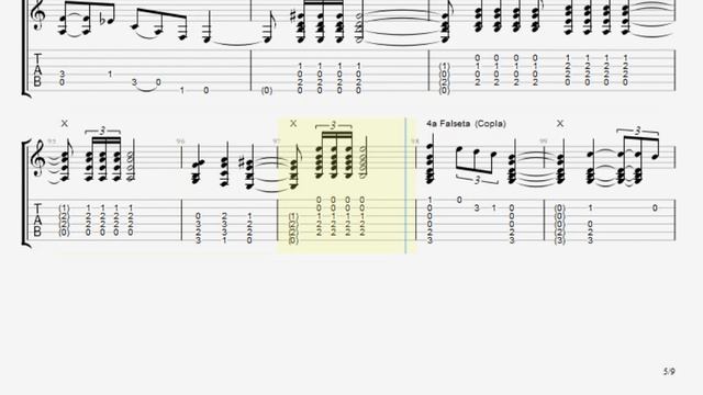 Paco De Lucia ? Punta Umbria ?Fandangos ? FLAMENCO GUITAR TABS