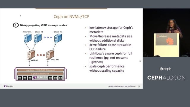 Ceph and NVMe/TCP - Orit Wasserman, Lightbits Labs смотреть онлайн