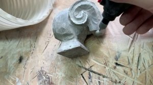 Резьба по камню  Изготовление мраморной статуэтки своими руками