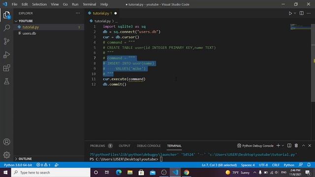 sqlite tutorial part 3 | Querying and Deleting data | Create and manage a database in python смотреть онлайн