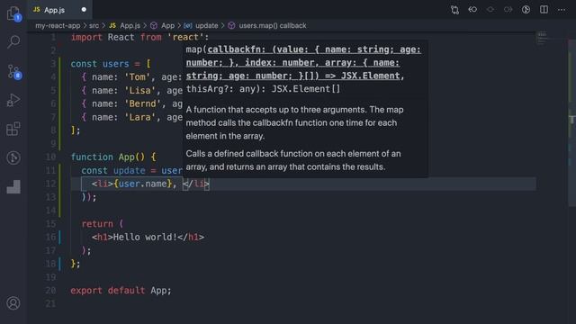 Umgang mit Listen (Arrays) und Keys | React Grundlagen смотреть онлайн