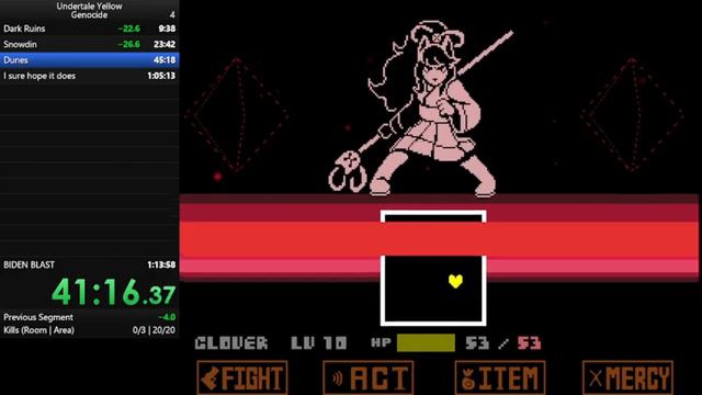 Undertale Yellow Genocide (1:21:15) смотреть онлайн