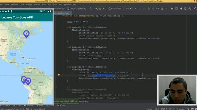 Demo: Como Centrar Múltiples Marcadores en un Mapa de Google en Android con Kotlin 1.3.5 смотреть онлайн