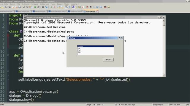 9 - Python PyQt (Interfaz gráfica) - List Widget (Selección de elementos) смотреть онлайн