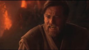 Поединок Энакина и Оби-Вана.