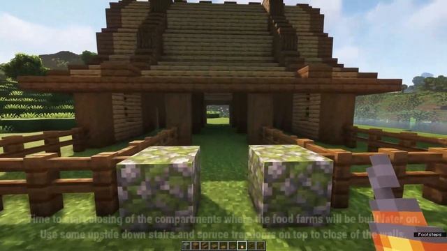 Animal Barn Including 4 Food Farms | Minecraft Tutorial | Java [1.20] смотреть онлайн