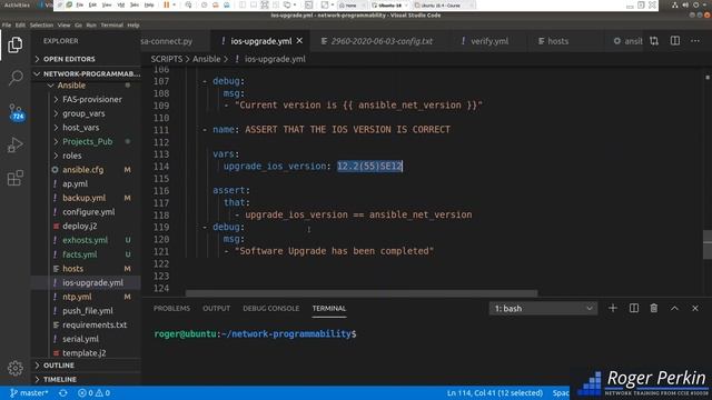 Ansible Playbook for Cisco IOS Upgrade смотреть онлайн