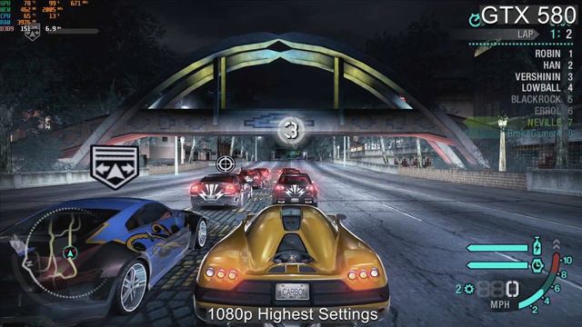 NFS Carbon 1080p Highest Settings (GTX 580) (Need for Speed Carbon) смотреть онлайн