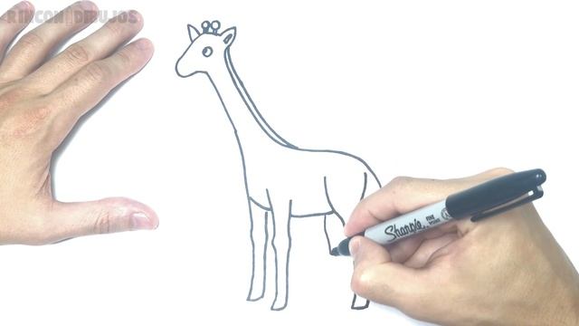 Cómo dibujar una Jirafa Paso a Paso | Dibujo de Jirafa смотреть онлайн