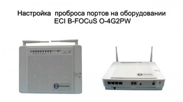 Настройка проброса портов