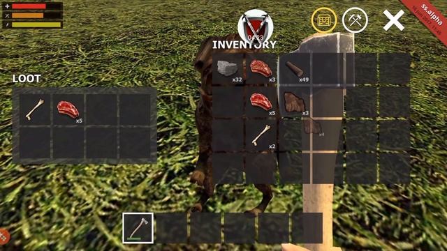 Survival Simulator- How to get leather and make a bed смотреть онлайн