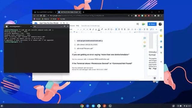 How To Install .APK FILES ON CHROMEBOOK Without Dev Mode In 2022! смотреть онлайн