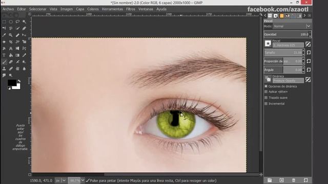 #GIMP #Tutorial Change Eye Color смотреть онлайн