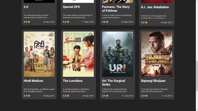 Movie Website Trailer with HTML CSS & JavaScript | BollyDB | WEB DEV | Frontend Project | JavaScrip смотреть онлайн