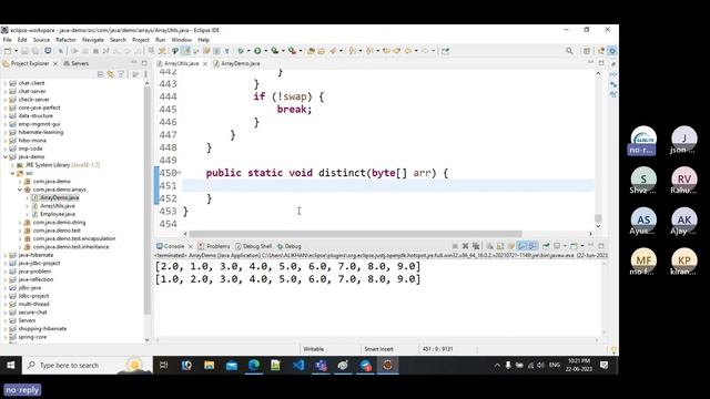 Java Industrial Training | Array | Sorting | Array Utils | Subarray смотреть онлайн