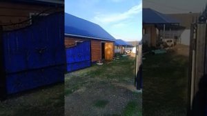 Автоматические распашные ворота, самодельный привод.