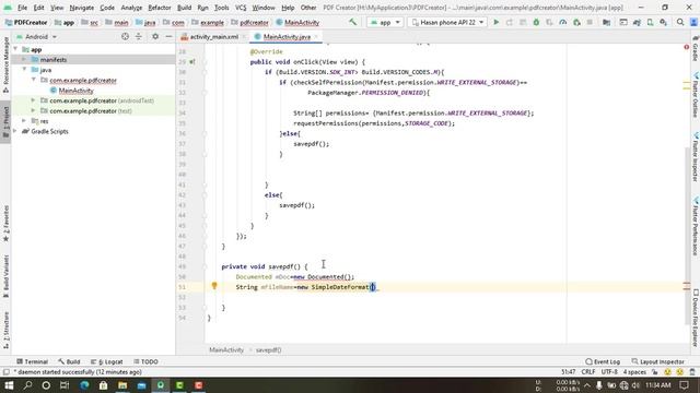 How to create Pdf File Creator App in Android Studio смотреть онлайн